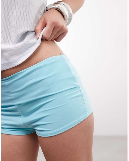 Daisy Street White Roll Over Micro Mini Shorts