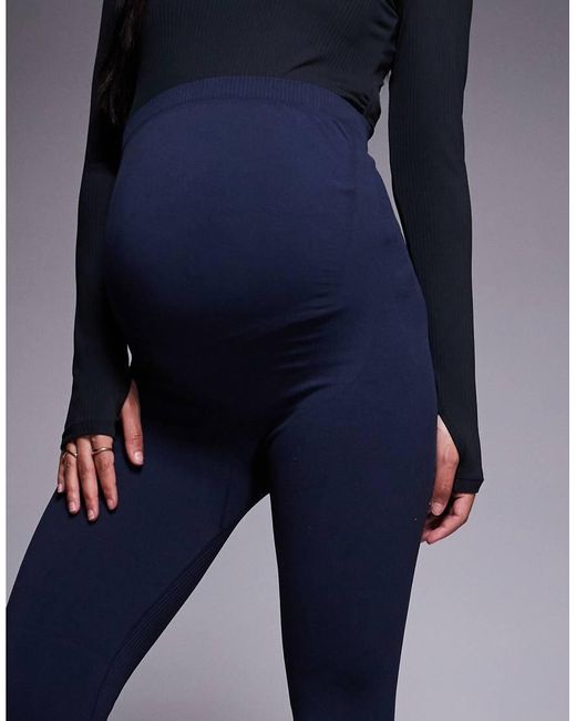 4505 Blue Maternity Sculpting Seamless High Waist Gym legging