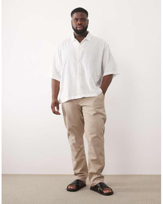 ASOS Natural Slim Chino Pants for men