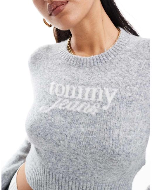 Tommy Hilfiger Trui Met Retro Logo in het White