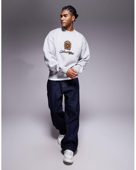 Sweat ras Prohibited pour homme en coloris Gray