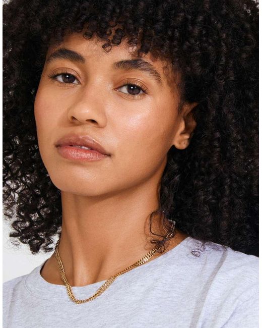Pilgrim Metallic Inner 2In1 Set Necklaces