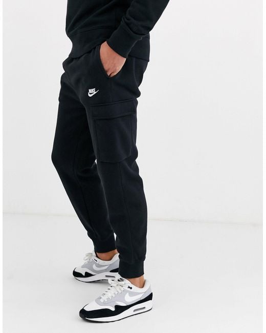Nike Club Cuffed Fleece Track Pants in Black for Men - Save 4% - Lyst