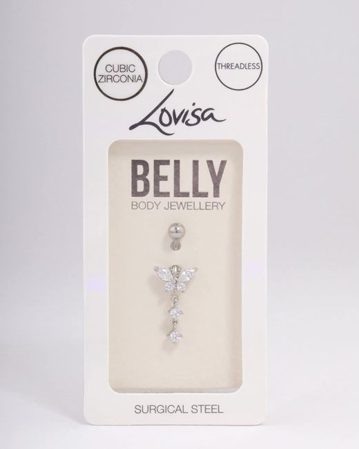 Lovisa White – nabelpiercing aus chirurgenstahl