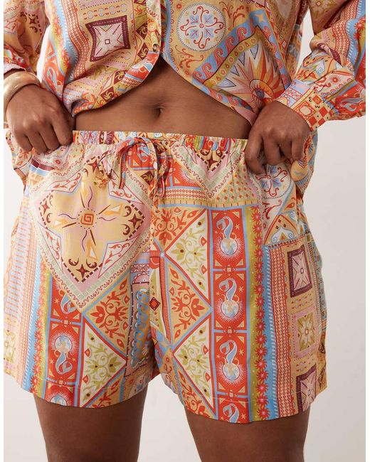 Never Fully Dressed Multicolor Satin Shorts