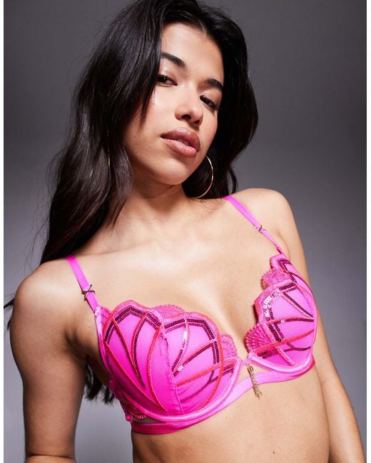 Ann Summers Pink – desiring decadence – wattierter bh