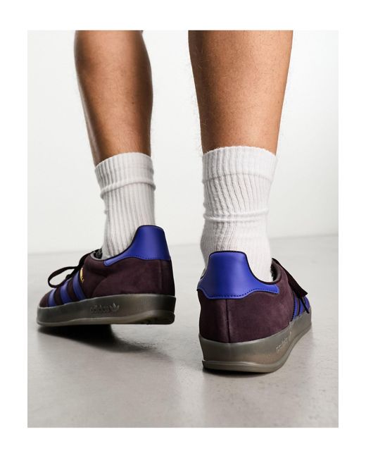 Adidas Originals Blue Gazelle Indoor Gum Sole Trainers for men