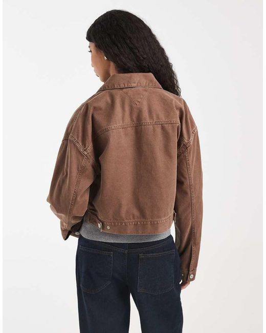 Tommy Hilfiger Brown Essential Trucker Jacket