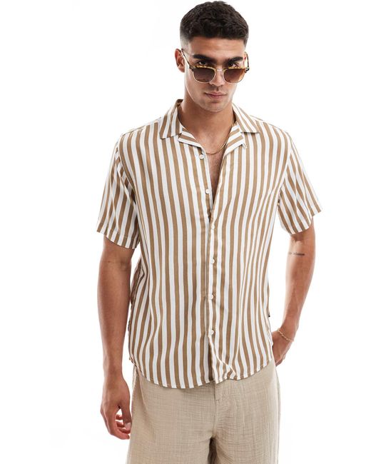 Only & Sons – hemd in Natural für Herren