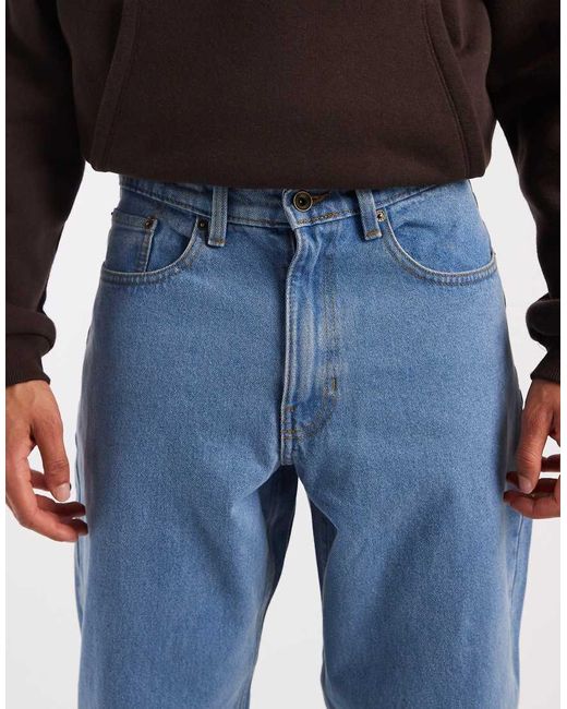 Vans Blue Check-5 Loose Denim Pant for men