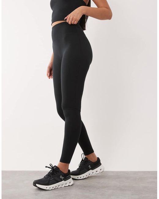 4505 Black Hourglass Icon High Waist Yoga legging