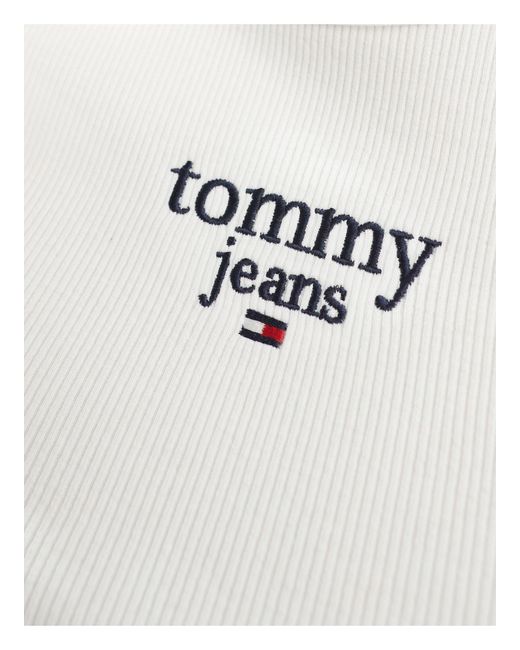 Essential - top senza maniche con logo di Tommy Hilfiger in White