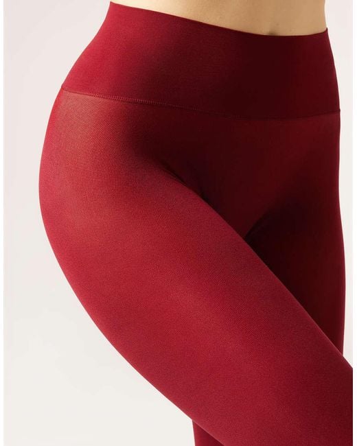 Calzedonia Red Totally Invisible 50 Denier Tights
