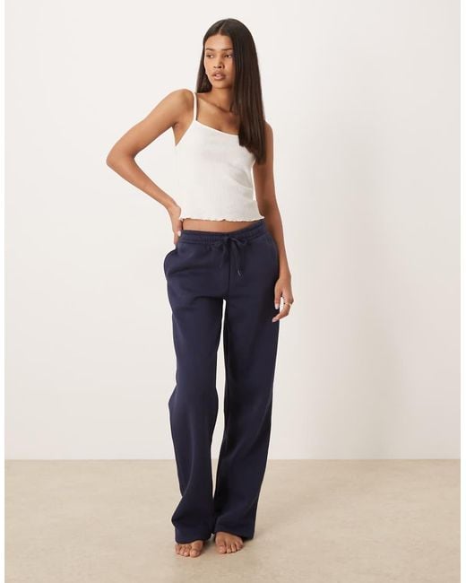 Gina Tricot Blue Loose Fit Straight Leg joggers