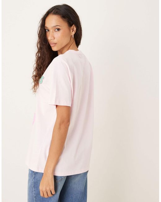 ASOS White Regular Fit T-shirt With Seychelles Shell Embroidered Graphic