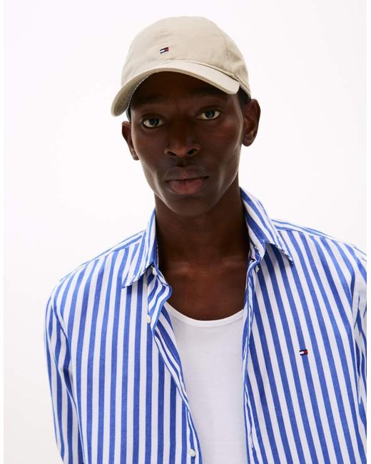 Cappellino Con Bandiera di Tommy Hilfiger in Natural da Uomo