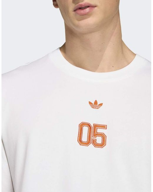 Adidas Originals White Jude Bellingham Oversized Tee for men