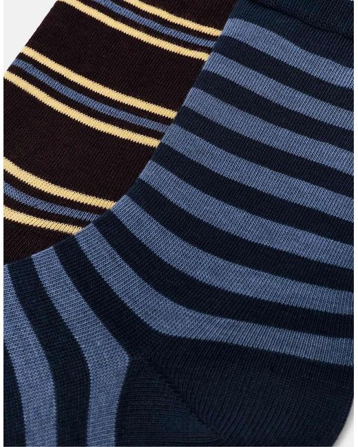 Pull&Bear Black Fine Stripe Long Socks for men