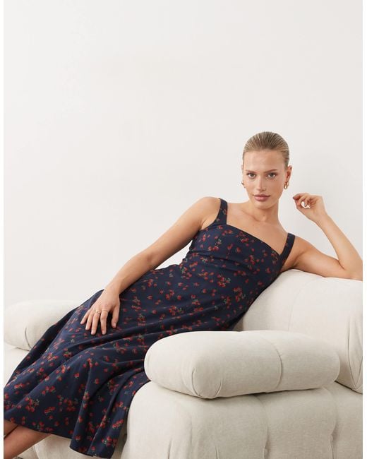 abercrombie midi dress Black by Abercrombie and Fitch flare silhouette Abercrombie & Fitch Sleeveless Midi