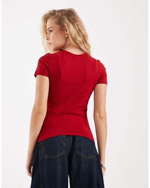 JJXX Red Gigi Fitted T-shirt