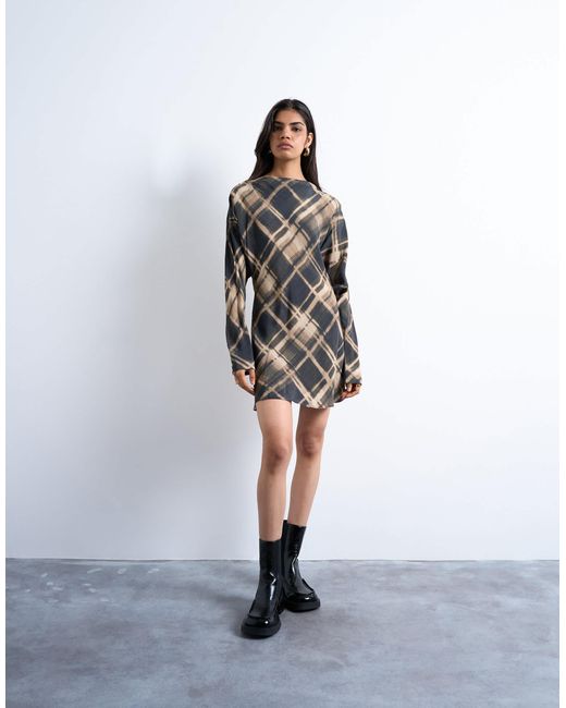 TOPSHOP White Batwing Backless Mini Dress