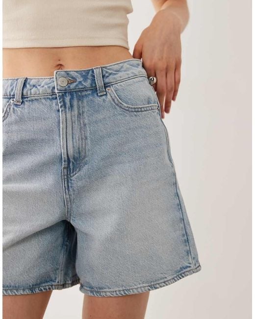 New Look White A-line Denim Shorts