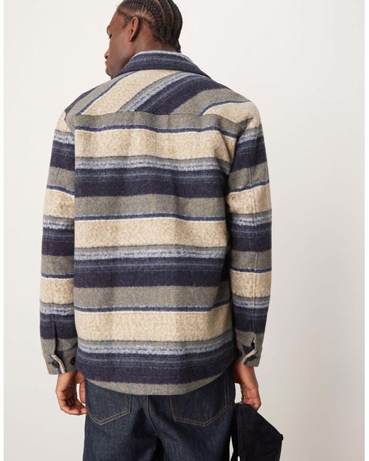 SELECTED Blue Overshirt Shacket for men