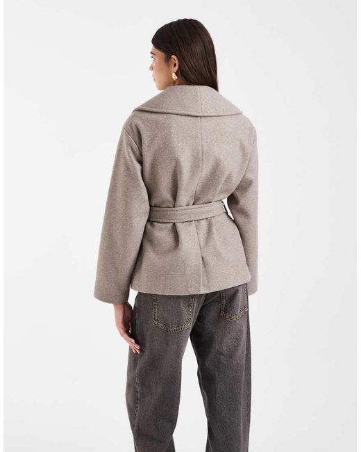 Vero Moda Brown Belted Short Formal Jacket