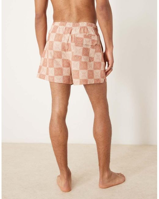 Abercrombie & Fitch Orange Stretch Swim Wear Short for men