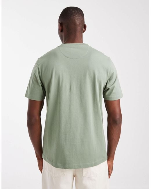 Farah Green Danny Regular Short Sleeve T-shirt for men