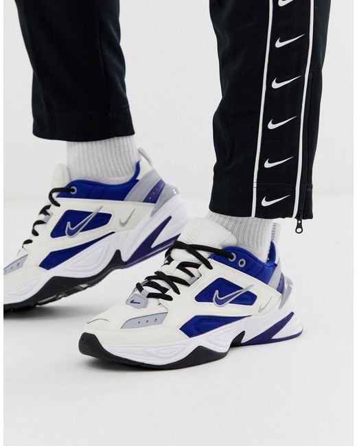 Nike Leather M2k Tekno Sneaker in Cream (Blue) for Men | Lyst Canada