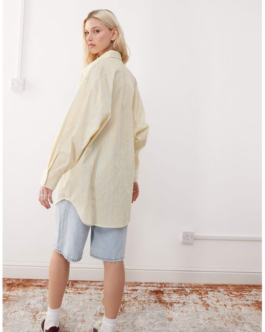 Collusion Natural – oversize-hemd aus popeline