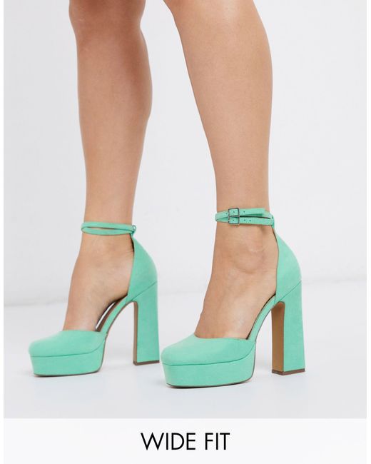 ASOS Green – waterloo – plateau-schuhe mit blockabsatz