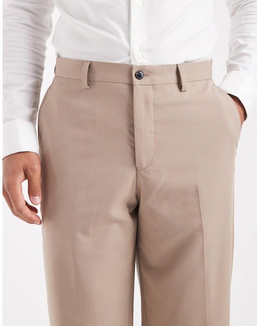Jack & Jones Natural Premium Franco Relaxed Fit Suit Trouser for men