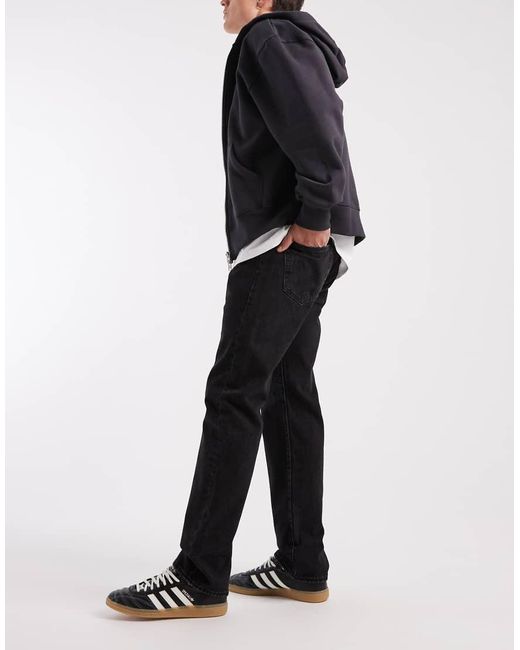 Levi's Black 501 Relaxed Jeans for men