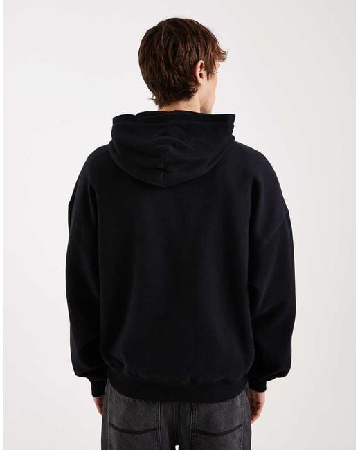 Hollister Black Baggy Cinch Hoodie for men