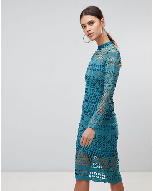 forever unique purple lace bodycon dress