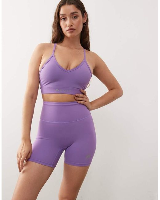 OOSC Purple Infinite High Waisted Shorts