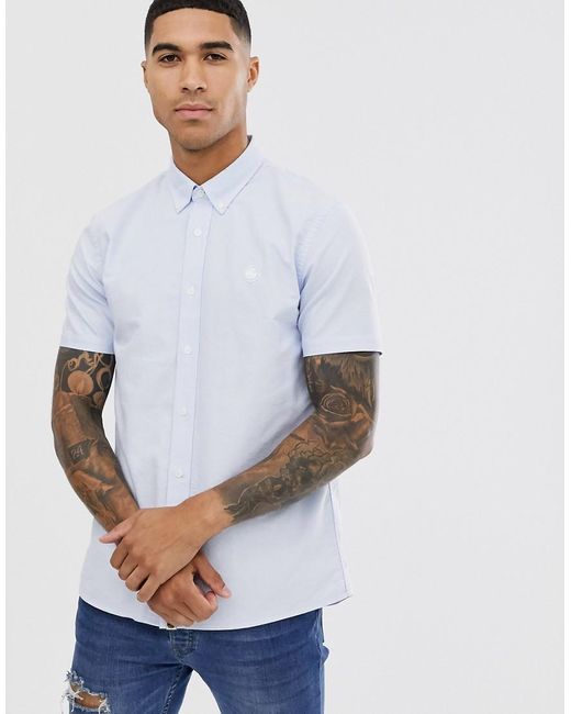 camisa azul clara hombre