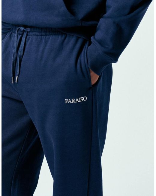 ASOS Blue Co-Ord Relaxed Printed Jogger for men