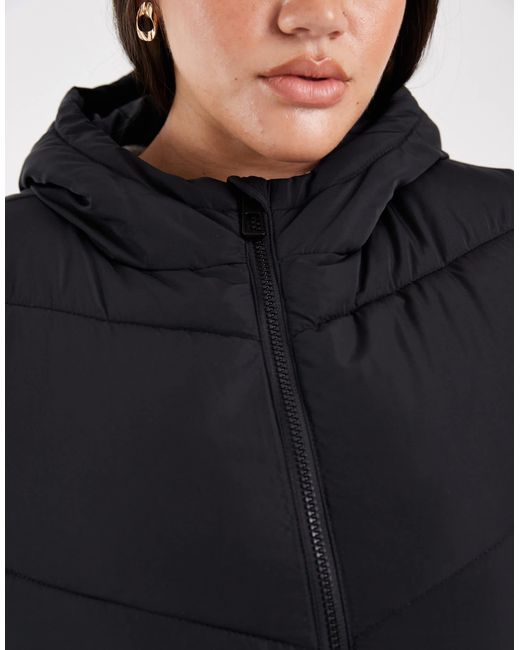 Doudoune longue sans manches ONLY en coloris Blue