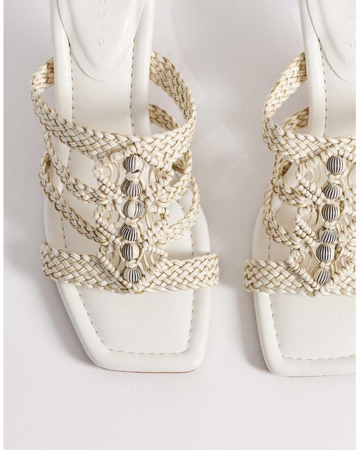 ASOS White – hide – mules