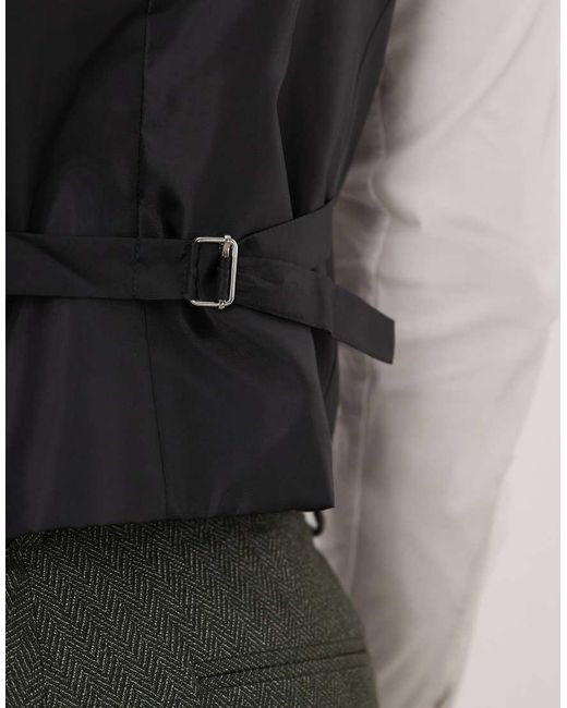 ASOS Green Slim Suit Waistcoat for men