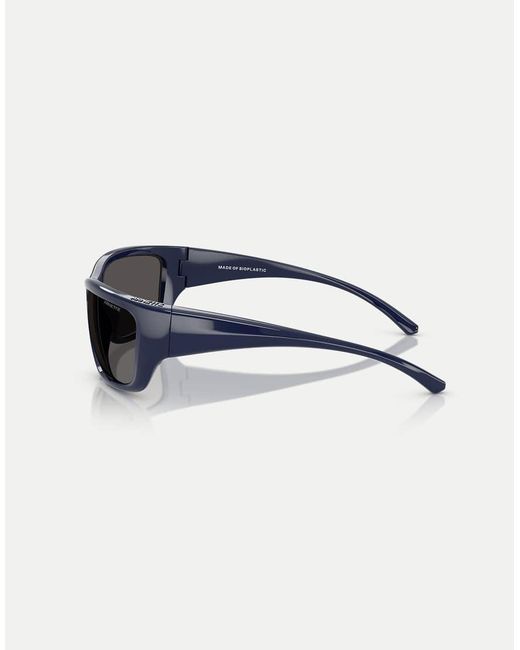 Arnette Blue Bubblewrap Rectangle Sunglasses With Lens for men