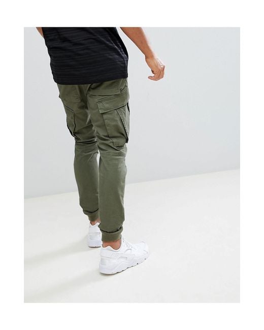 River island slim fit cargo trousers shop in khaki