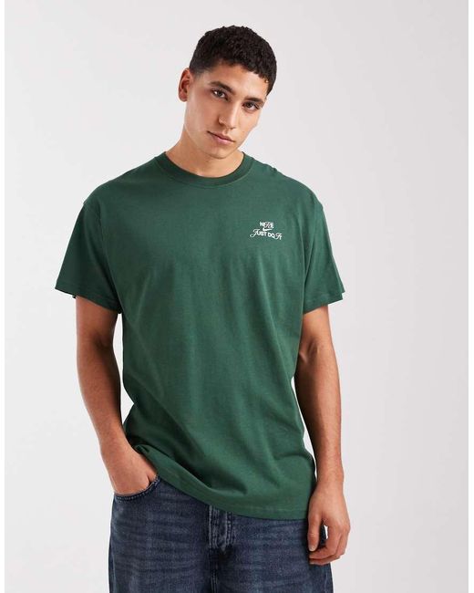 Nike Green Graphic Back Print T-shirt for men