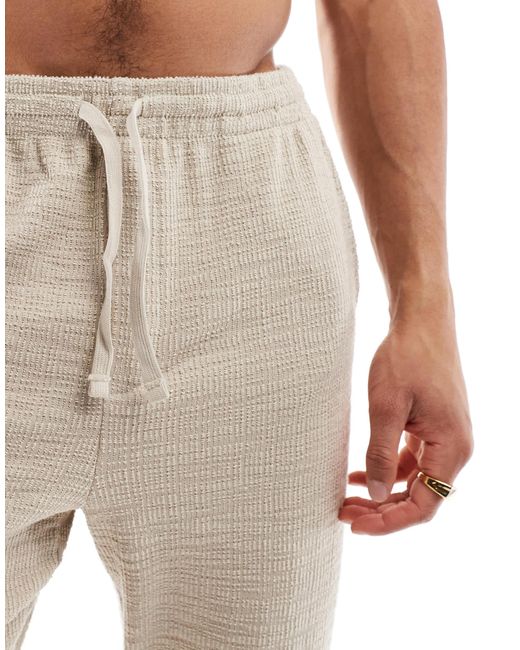 Only & Sons – strukturierte hose in Black für Herren