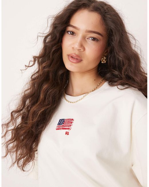 Polo Ralph Lauren Natural – kastiges t-shirt