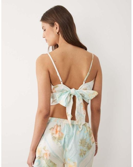Miss Selfridge Green Handkerchief Top Co-ord