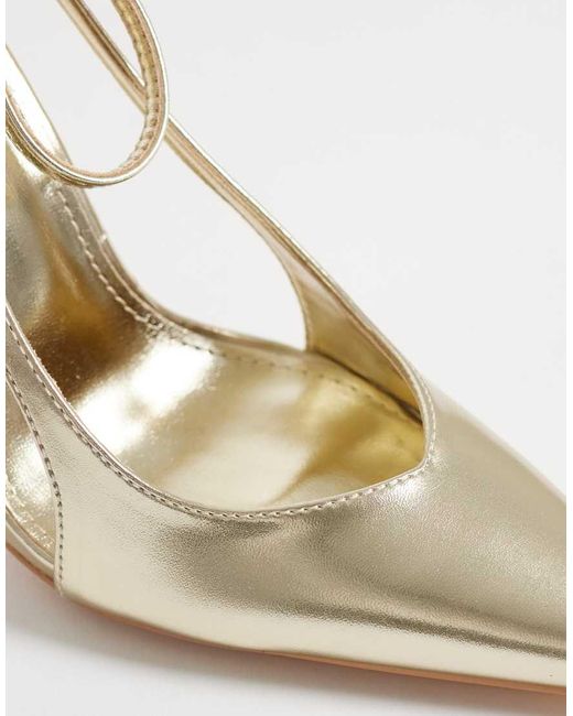 Public Desire White Allegedly Heeled Pumps